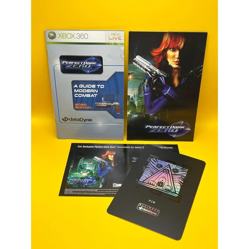 Perfect Dark Zero Xbox 360 Limited Collector's Edition Steelbook Complete Tested
